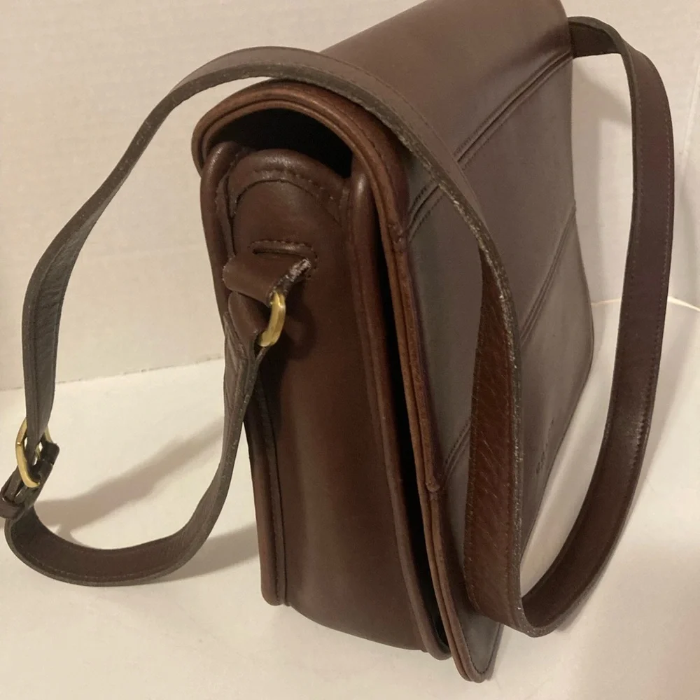 Coach Dark Brown Leather Tribeca Vintage Shoulder Bag - Picture 7 of 8